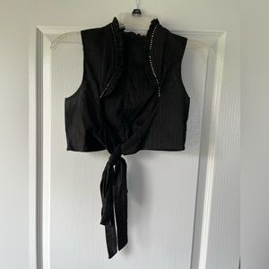 Rhinestone Dance Vest